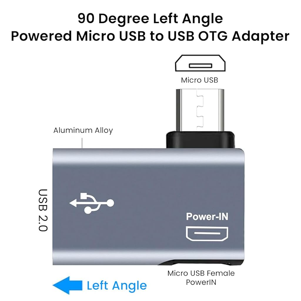Verilux® Micro to USB Adapter OTG Cable for Fire TV Stick 4K Powered Android Phone Tablet and More Host Devices with Micro USB 2 PCS Verilux® Micro to USB Adapter OTG Cable for Fire TV Stick 4K Powered Android Phone Tablet and More Host Devices with Micro USB 2 PCS